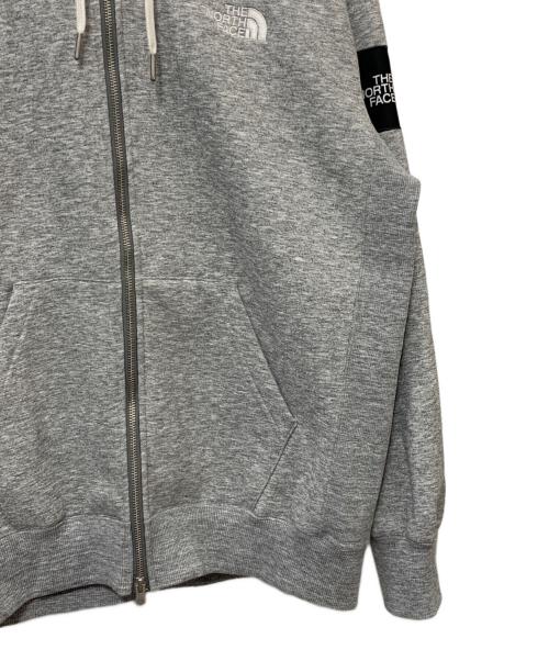 THE NORTH FACE（ザ ノース フェイス）THE NORTH FACE (ザ ノース フェイス) スクエアロゴフルジップスウェット パーカー グレー サイズ:XLの古着・服飾アイテム