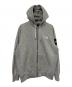 THE NORTH FACE（ザ ノース フェイス）の古着「スクエアロゴフルジップスウェット パーカー」｜グレー