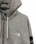 THE NORTH FACE (ザ ノース フェイス) スクエアロゴフルジップスウェット パーカー グレー サイズ:XL：8000円