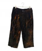 TIGHTBOOTH PRODUCTIONタイトブースプロダクション）の古着「bleach cord pants」｜ブラック