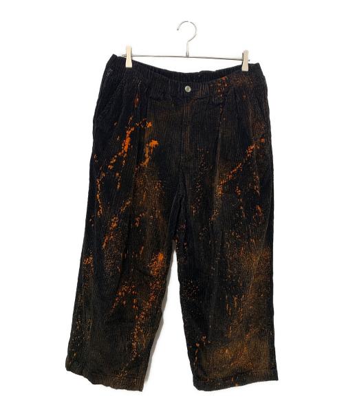 TIGHTBOOTH PRODUCTION（タイトブースプロダクション）TIGHTBOOTH PRODUCTION (タイトブースプロダクション) bleach cord pants ブラック サイズ:Lの古着・服飾アイテム