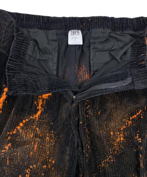 TIGHTBOOTH PRODUCTION（タイトブースプロダクション）TIGHTBOOTH PRODUCTION (タイトブースプロダクション) bleach cord pants ブラック サイズ:Lの古着・服飾アイテム
