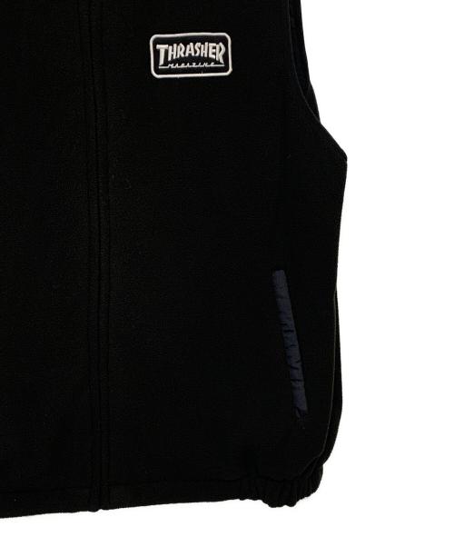 THRASHER（スラッシャー）THRASHER (スラッシャー) リバーシブルベスト ブラック サイズ:Ｌの古着・服飾アイテム