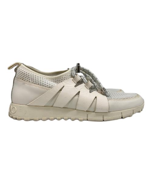 JIMMY CHOO（ジミーチュウ）JIMMY CHOO (ジミーチュウ) NIJA CORD TOGGLE ホワイト サイズ:40の古着・服飾アイテム
