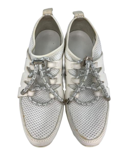 JIMMY CHOO（ジミーチュウ）JIMMY CHOO (ジミーチュウ) NIJA CORD TOGGLE ホワイト サイズ:40の古着・服飾アイテム