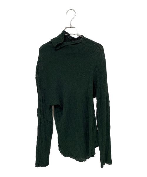 PERMANENTE（ペルマネンテ）PERMANENTE (ペルマネンテ) ISSEY MIYAKE (イッセイミヤケ) 変形カットソー グリーン サイズ:2の古着・服飾アイテム