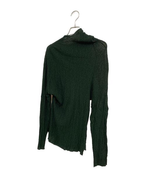 PERMANENTE（ペルマネンテ）PERMANENTE (ペルマネンテ) ISSEY MIYAKE (イッセイミヤケ) 変形カットソー グリーン サイズ:2の古着・服飾アイテム