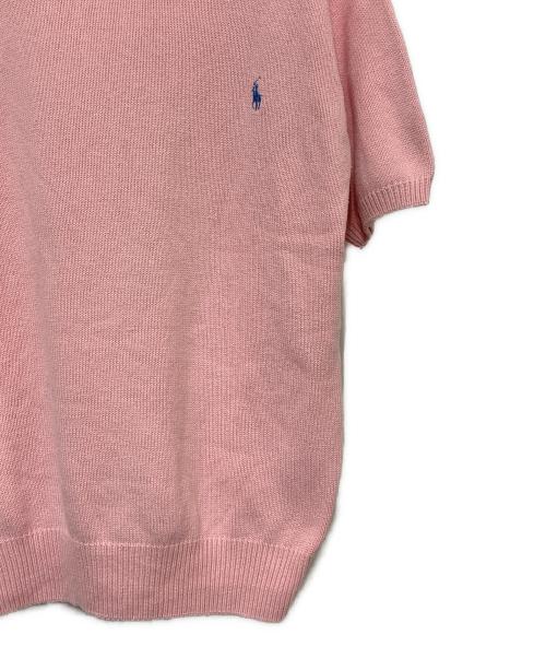 RALPH LAUREN（ラルフローレン）RALPH LAUREN (ラルフローレン) 半袖ニット ピンク サイズ:Ｌの古着・服飾アイテム