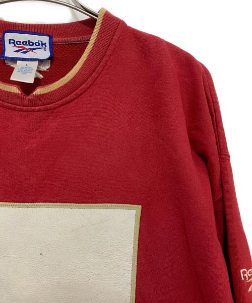 REEBOK（リーボック）REEBOK (リーボック) スウェット レッド サイズ:Lの古着・服飾アイテム