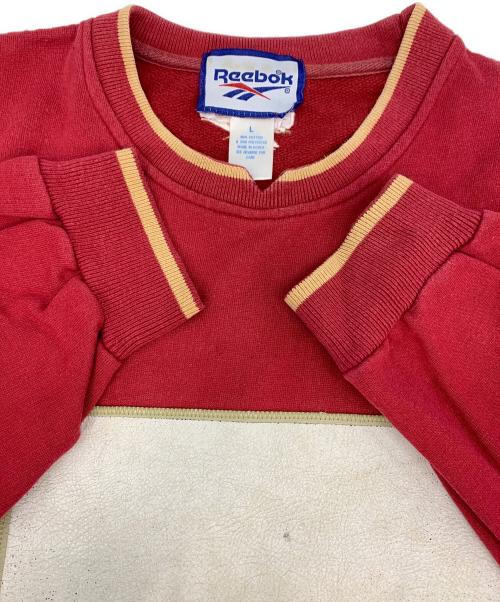 REEBOK（リーボック）REEBOK (リーボック) スウェット レッド サイズ:Lの古着・服飾アイテム