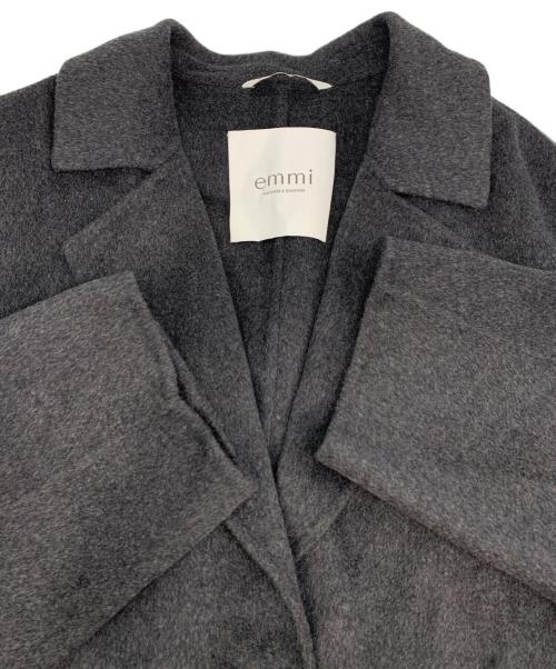 emmi（エミ）emmi (エミ) Super160ウールリバーロングコート グレー サイズ:1 未使用品の古着・服飾アイテム