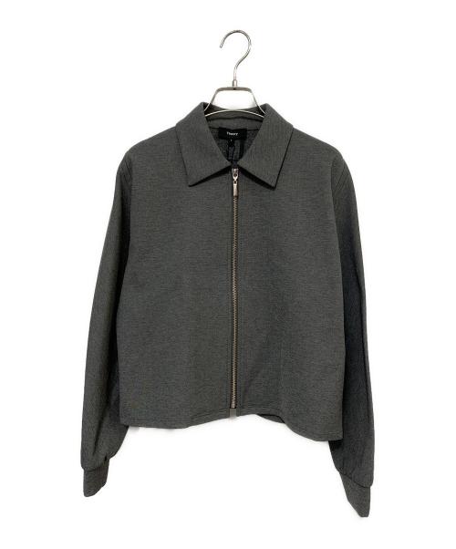 theory（セオリー）theory (セオリー) JIP UP JACKET グレー サイズ:P 未使用品の古着・服飾アイテム