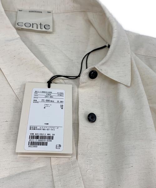 Conte（コンテ）Conte (コンテ) NVL ベーシックシャツ オフホワイト サイズ:FREE 未使用品の古着・服飾アイテム