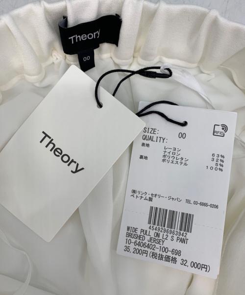 theory（セオリー）theory (セオリー) WIDE PULL ON L2 S PANT ホワイト サイズ:00 未使用品の古着・服飾アイテム