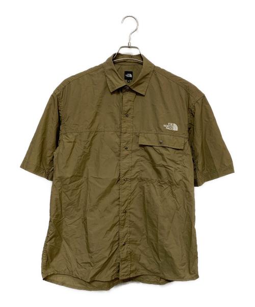 THE NORTH FACE（ザ ノース フェイス）THE NORTH FACE (ザ ノース フェイス) ショートスリーブヌプシシャツ ベージュ サイズ:Mの古着・服飾アイテム