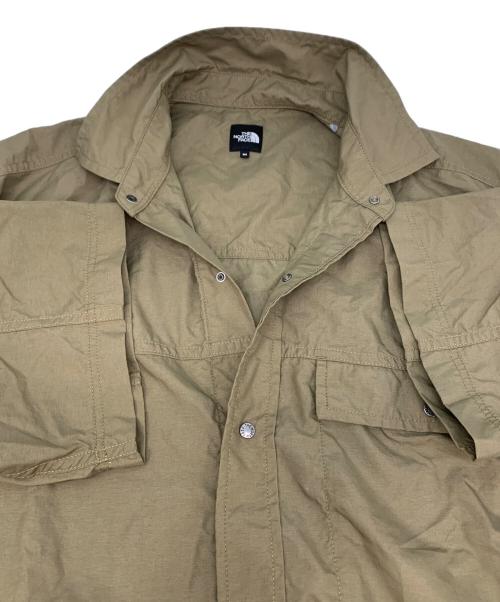 THE NORTH FACE（ザ ノース フェイス）THE NORTH FACE (ザ ノース フェイス) ショートスリーブヌプシシャツ ベージュ サイズ:Mの古着・服飾アイテム