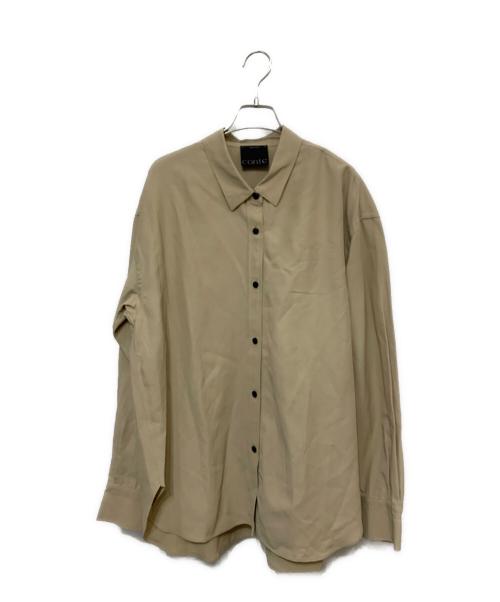 Con te（コンテ）Con te (コンテ) NVL ベーシックシャツ ベージュ サイズ:FREE 未使用品の古着・服飾アイテム