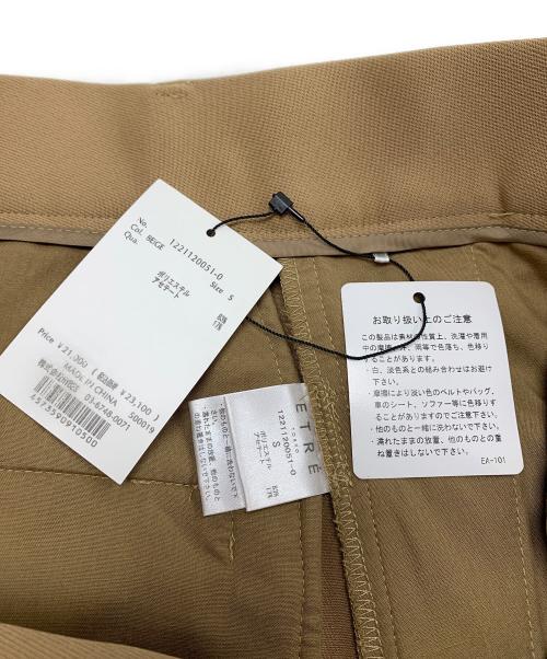 ETRE TOKYO（エトレトウキョウ）ETRE TOKYO (エトレトウキョウ) タックパンツ カーキ サイズ:S 未使用品の古着・服飾アイテム