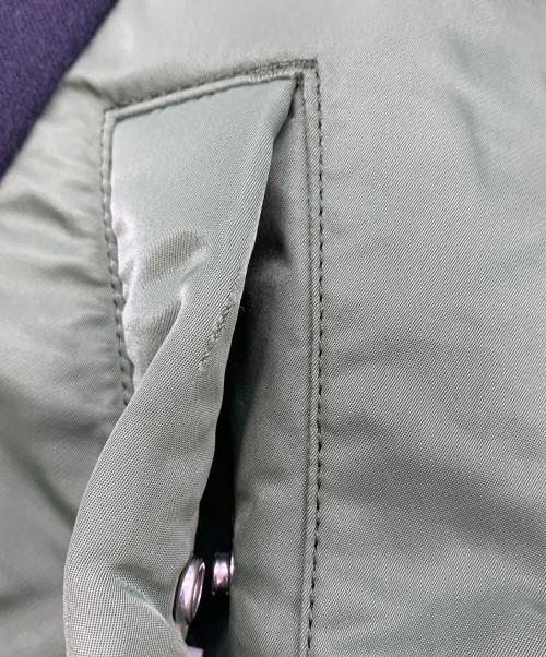 sacai（サカイ）sacai (サカイ) 切替ジップパーカー ネイビー×グリーン サイズ:1の古着・服飾アイテム