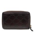 GUCCIグッチ）の古着「グッチシマコインケース」｜ブラウン