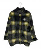 NIKEナイキ）の古着「 NIKE AS W NSW FX FUR AOP JKT」｜ブラック×イエロー