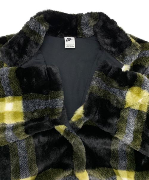 NIKE（ナイキ）NIKE (ナイキ)  NIKE AS W NSW FX FUR AOP JKT ブラック×イエロー サイズ:XLの古着・服飾アイテム