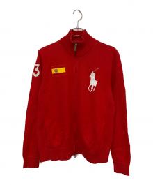 POLO RALPH LAUREN（ポロ・ラルフローレン）の古着「ESPANA ジップニット」｜レッド