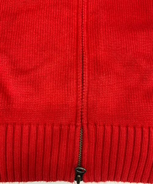 POLO RALPH LAUREN（ポロ・ラルフローレン）POLO RALPH LAUREN (ポロ・ラルフローレン) ESPANA ジップニット レッド サイズ:Mの古着・服飾アイテム