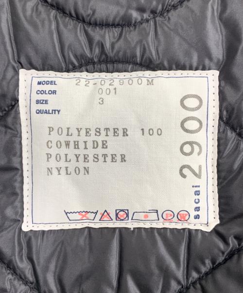 sacai（サカイ）sacai (サカイ) Quilted Coat ブラック サイズ:3の古着・服飾アイテム
