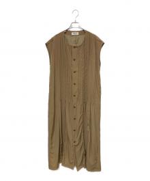 ZUCCA（ズッカ）の古着「ノースリーブワンピース」｜ベージュ