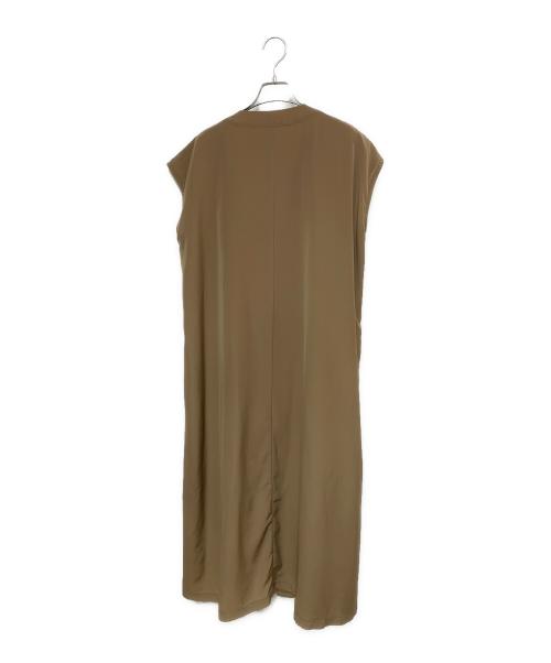 ZUCCA（ズッカ）ZUCCA (ズッカ) ノースリーブワンピース ベージュ サイズ:Mの古着・服飾アイテム