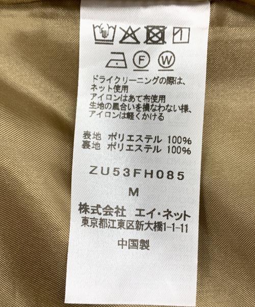 ZUCCA（ズッカ）ZUCCA (ズッカ) ノースリーブワンピース ベージュ サイズ:Mの古着・服飾アイテム