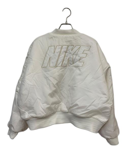 NIKE（ナイキ）NIKE (ナイキ) リバーシブルボンバージャケット アイボリー サイズ:L 未使用品の古着・服飾アイテム