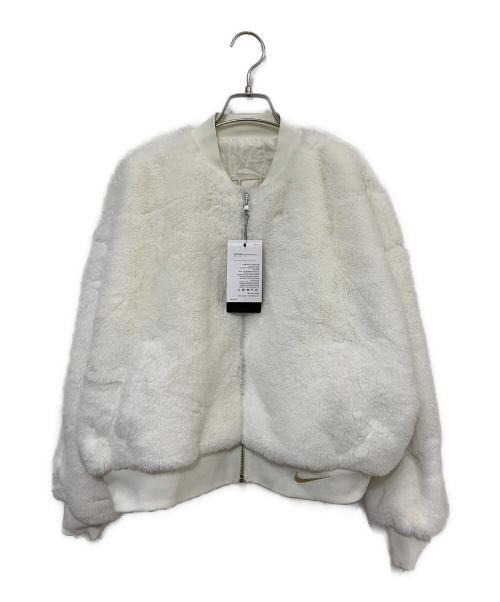 NIKE（ナイキ）NIKE (ナイキ) リバーシブルボンバージャケット アイボリー サイズ:L 未使用品の古着・服飾アイテム