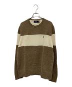 POLO RALPH LAURENポロ・ラルフローレン）の古着「薄手ニット」｜ブラウン×ベージュ