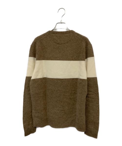 POLO RALPH LAUREN（ポロ・ラルフローレン）POLO RALPH LAUREN (ポロ・ラルフローレン) 薄手ニット ブラウン×ベージュ サイズ:Sの古着・服飾アイテム