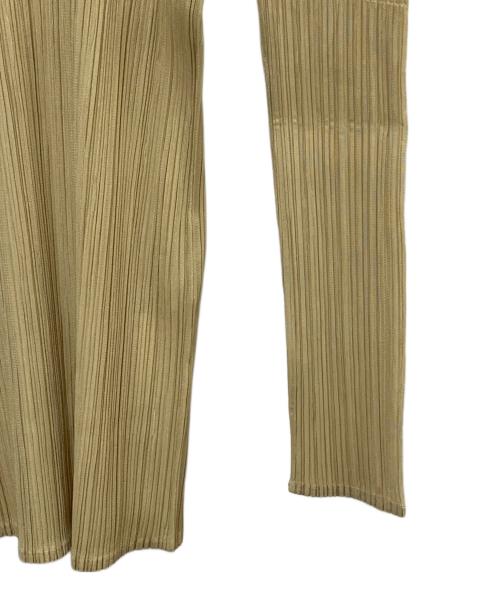 PLEATS PLEASE（プリーツプリーズ）PLEATS PLEASE (プリーツプリーズ) プリーツカットソー イエロー サイズ:3の古着・服飾アイテム