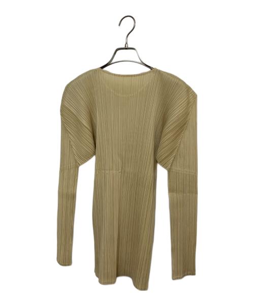 PLEATS PLEASE（プリーツプリーズ）PLEATS PLEASE (プリーツプリーズ) プリーツカットソー イエロー サイズ:3の古着・服飾アイテム