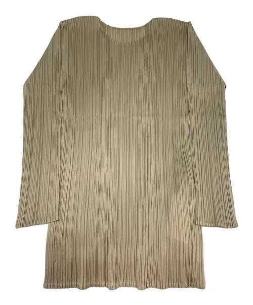 PLEATS PLEASE（プリーツプリーズ）PLEATS PLEASE (プリーツプリーズ) プリーツカットソー イエロー サイズ:3の古着・服飾アイテム