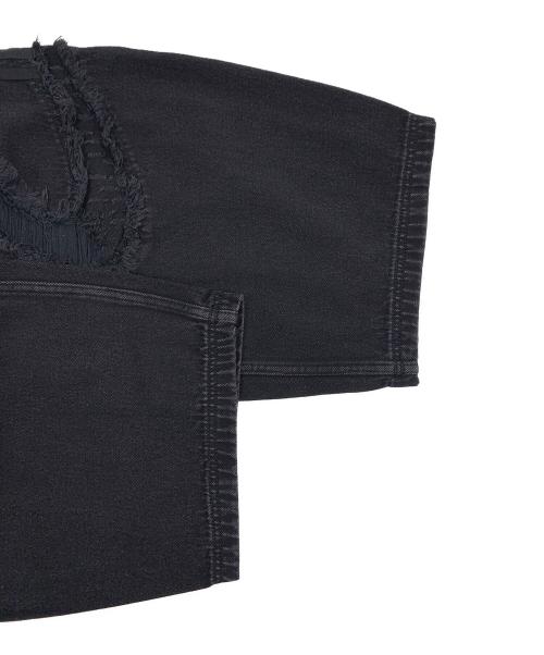 adidas（アディダス）adidas (アディダス) チームガイスト ワイド デニム パンツ ブラック サイズ:34の古着・服飾アイテム