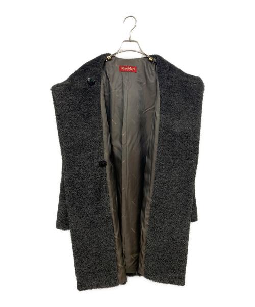 Max Mara Studio（マックスマーラ ストゥディオ）MAX MARA STUDIO (マックスマーラ ストゥディオ) フーデッドファーコート グレー サイズ:40の古着・服飾アイテム