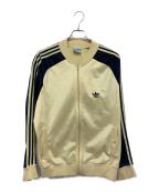adidasアディダス）の古着「トラックジャケット」｜イエロー×ネイビー