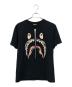 BAPE BY A BATHING APE（ベイプバイアベイシングエイプ）の古着「シャークT」｜ブラック