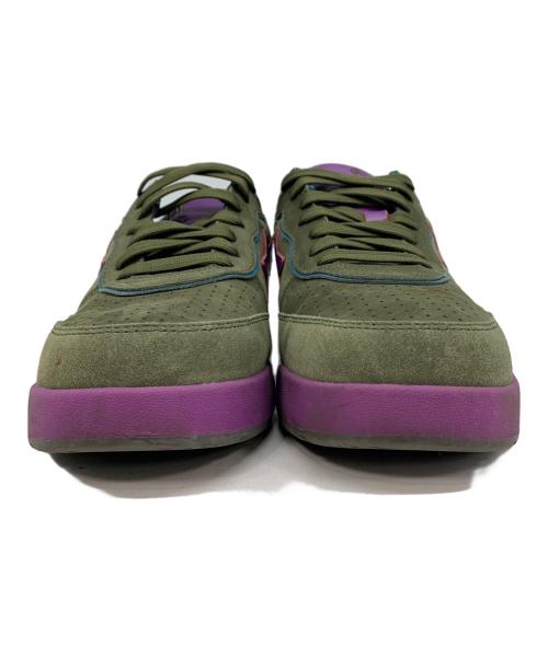 BAPESTA（ベイプスタ）BAPESTA (ベイプスタ) スエード製ローカットスニーカー グリーン×パープル サイズ:27の古着・服飾アイテム
