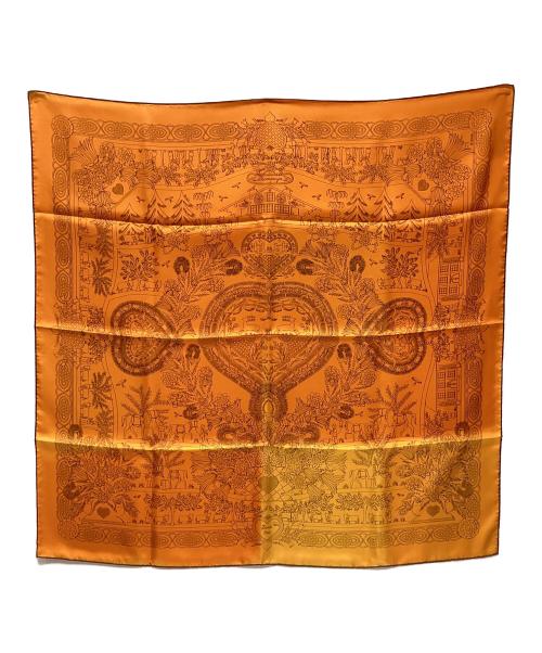 HERMES（エルメス）HERMES (エルメス) シルクスカーフ オレンジの古着・服飾アイテム