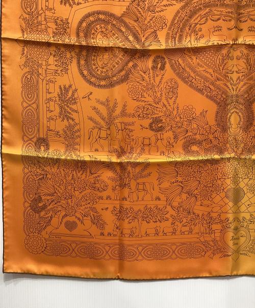 HERMES（エルメス）HERMES (エルメス) シルクスカーフ オレンジの古着・服飾アイテム