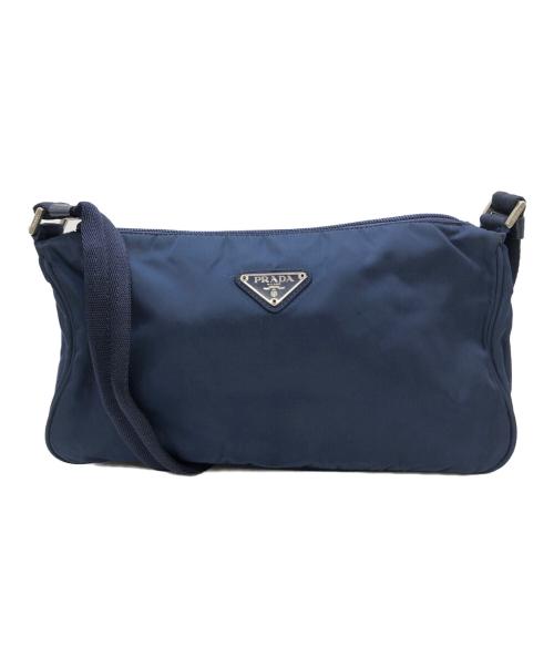 PRADA（プラダ）PRADA (プラダ) ショルダーバッグ ネイビーの古着・服飾アイテム