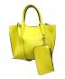 GIANNI CHIARINI（ジャンニ キアリーニ）の古着「トートバッグ/ハンドバッグ/ショルダーバッグ」｜イエロー