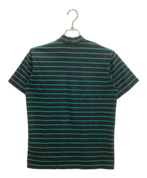 JOHN LAWRENCE SULLIVAN（ジョン ローレンス サリバン）JOHN LAWRENCE SULLIVAN (ジョン ローレンス サリバン) ボーダーカットソー グリーン×ネイビー サイズ:Mの古着・服飾アイテム