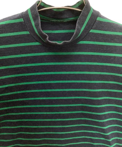 JOHN LAWRENCE SULLIVAN（ジョン ローレンス サリバン）JOHN LAWRENCE SULLIVAN (ジョン ローレンス サリバン) ボーダーカットソー グリーン×ネイビー サイズ:Mの古着・服飾アイテム